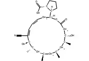 BORRELIDIN structure, CAS 7184-60-3