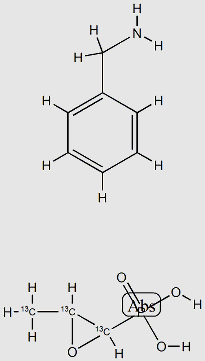 Rac-Fosfomycin benzylamine salt structure, CAS 1216461-18-5