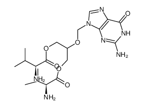 Ganciclovir divalinate structure, CAS 130914-71-5