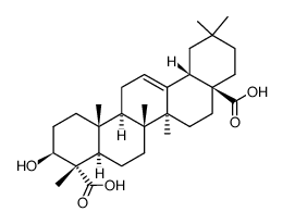 Gypsogenic acid structure, CAS 5143-05-5