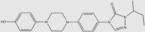 Itraconazole Methoxy Isopropyltriazolone Impurity structure, CAS 89848-14-6