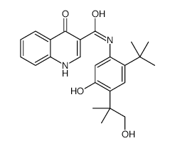 Hydroxymethyl Ivacaftor structure, CAS 1246213-23-9