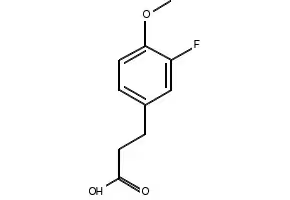 3-(3-fluoro-4-methoxyphenyl)propionic acid structure, CAS 69888-90-0