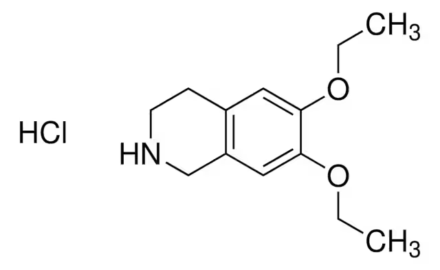 6,7-DIETHOXY-1,2,3,4-TETRAHYDROISOQUINOLINE HYDROCHLORIDE structure, CAS 63905-65-7
