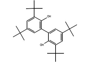2,2'-dihydroxy-3,3',5,5'-tetra-tert-butylbiphenyl structure, CAS 6390-69-8