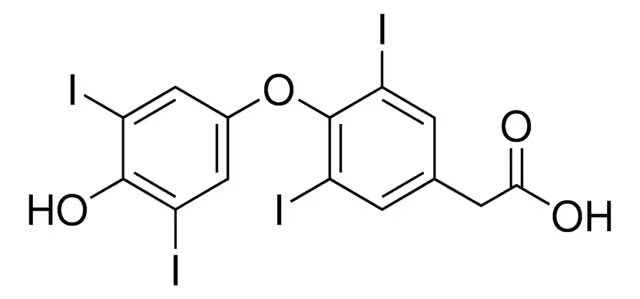 Levothyroxine EP impurity D structure, CAS 67-30-1