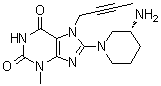 Linagliptin Impurity H structure, CAS 1791405-13-4