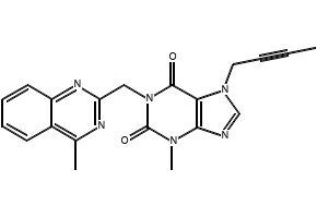 Linagliptin Des Piperidine amine structure, CAS 1911621-52-7