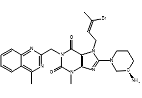 Linagliptin impurity S structure, CAS 1638744-06-5