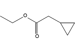 Ethyl cyclopropaneacetate structure, CAS 53432-87-4