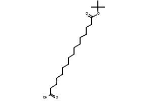 16-(tert-Butoxy)-16-oxopalmitic acid, tert-Butyl 15-carboxypentadecanoate structure, CAS 843666-27-3