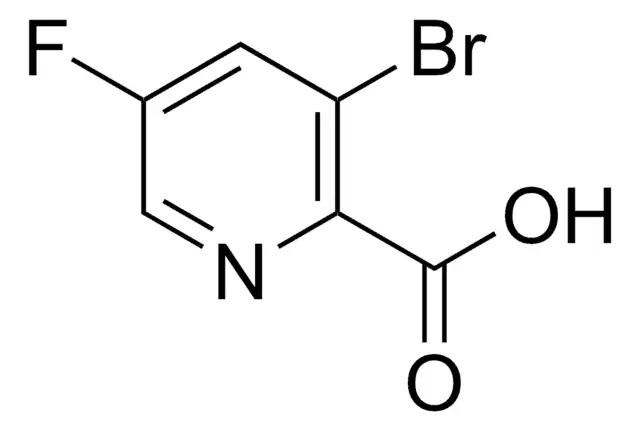 3-Bromo-5-fluoropyridine-2-carboxylic acid structure, CAS 1189513-55-0