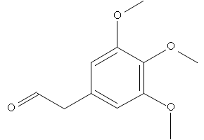 3,4,5-trimethoxyphenylacetaldehyde structure, CAS 5320-31-0