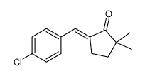 (E)-5[(4-chlorophenyl)methylene]-2,2-dimethylcyclopentanone structure, CAS 131984-21-9