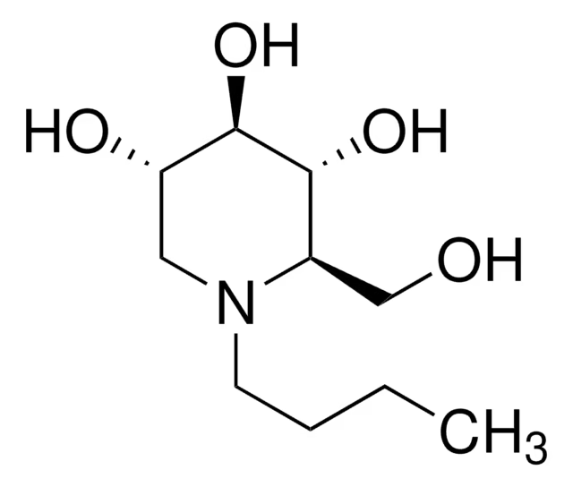 Miglustat structure, CAS 72599-27-0