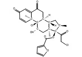 Mometasone Furoate EP Impurity F structure, CAS 1305334-30-8