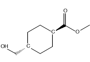 (1r,4r)-methyl 4-(hydroxymethyl)cyclohexanecarboxylate structure, CAS 110928-44-4
