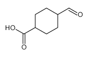 Cyclohexanecarboxylic acid, 4-formyl- (9CI) structure, CAS 145195-03-5