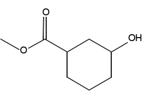 Methyl 3-hydroxycyclohexanecarboxylate structure, CAS 37722-82-0