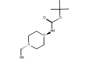 TERT-BUTYL TRANS-(4-HYDROXYMETHYL)CYCLOHEXYLCARBAMATE structure, CAS 239074-29-4