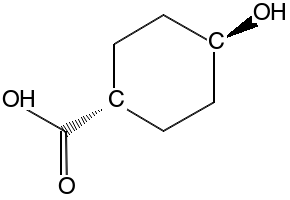 TRANS-4-HYDROXYCYCLOHEXANECARBOXYLIC ACID structure, CAS 3685-26-5
