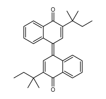 2-(1,1-diMethylpropyl)-4-[3-(1,1-diMethylpropyl)-4-oxo-1(4H)-naphthalenylidene]-1(4H)-Naphthalenone structure, CAS 334634-19-4