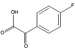 4-Fluoro-a-oxo-benzeneacetic acid structure, CAS 2251-76-5