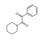 1,2-Ethanedione, 1-phenyl-2-(1-piperidinyl)- Piperidine, 1-(oxophenylacetyl)- (9CI) structure, CAS 14377-63-0