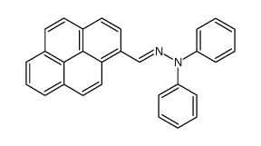 Pyrene-3-aldehyde-N,N-diphenylhydrazone structure, CAS 95993-52-5