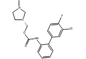 1-(3',4'-dichloro-2-fluoro[1,1'-biphenyl]-4-yl)-cyclopropanenitrile structure, CAS 1200722-63-9