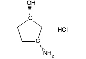 (1S,3R)-3-AMinocyclopentanol hydrochloride structure, CAS 1259436-59-3