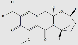 (2R,5S,13aR)-8-methoxy-7,9-dioxo-2,3,4,5,7,9,13,13a-octahydro-2,5-methanopyrido[1',2':4,5]pyrazino[2,1-b][1,3]oxazepine-10-carboxylic acid structure, CAS 1616342-45-0