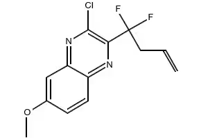 3-chloro-2-(1,1-difluoroallyl)-6-methoxyquinoxaline structure, CAS 1535210-94-6