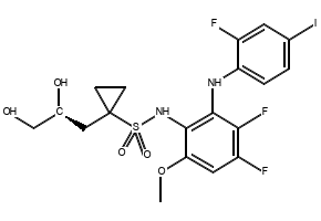 RDEA119(BAY 869766) structure, CAS 923032-37-5
