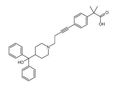 4-[4-[4-(HydroxydiphenylMethyl)-1-piperidinyl]-1-butyn-1-yl]-α,α-diMethyl-benzeneacetic Acid structure, CAS 832088-68-3