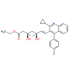 Pitavastatin ethyl ester structure, CAS 167073-19-0
