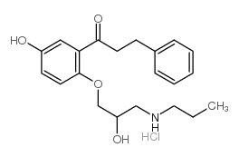 5-Hydroxypropafenone.HCl structure, CAS 86384-10-3