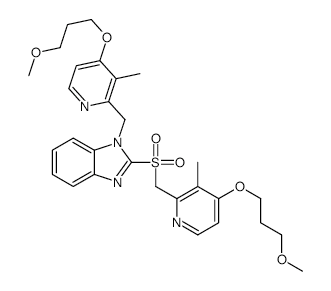 Rabeprazole Impurity G Sulfone structure, CAS 1246818-79-0