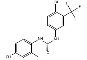 AFP-CTF urea impurity (Regorafenib impurity) structure, CAS 1333390-56-9