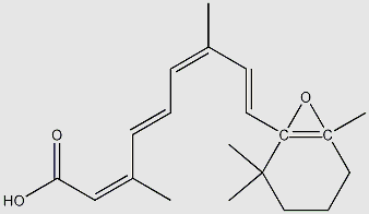 13 cis 5,6 epoxy retinoic acid structure, CAS 81444-57-7