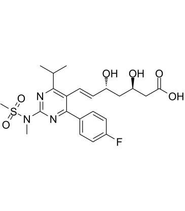 Rosuvastatin 3R,5R-Isomer calcium structure, CAS 1094100-06-7