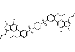 Sidenafil dimer impurity structure, CAS 1346602-67-2