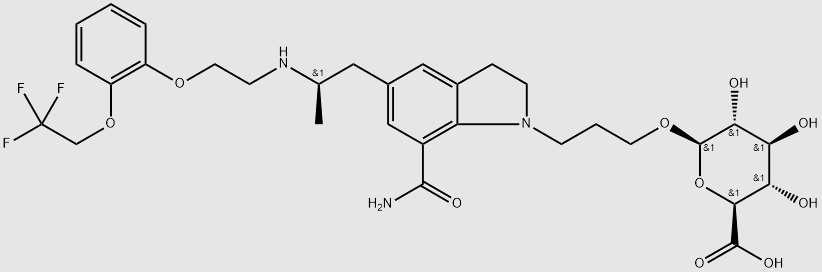 Silodosin glucuronide structure, CAS 879396-70-0