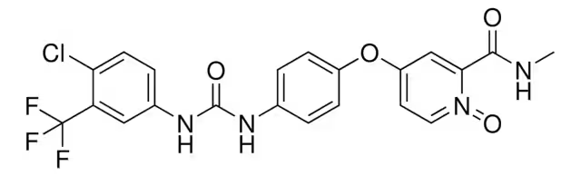 Sorafenib-N-oxide structure, CAS 583840-03-3