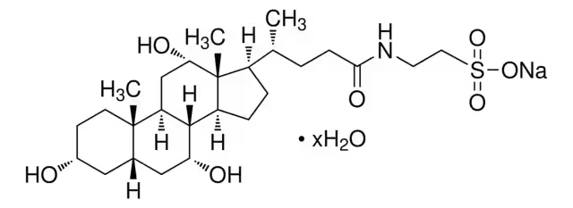 Taurocholic Acid Sodium Salt structure, CAS 345909-26-4