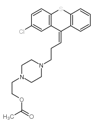 Zuclopenthixol acetate structure, CAS 85721-05-7