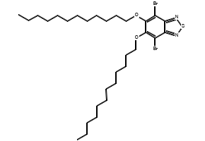2,1,3-Benzothiadiazole, 4,7-dibroMo-5,6-bis(dodecyloxy)- 4,7-DibroMo-5,6-bis(dodecyloxy)benzo-2,1,3-thiadiazole structure, CAS 1313876-00-4