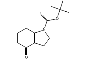 1H-Indole-1-carboxylic acid, octahydro-4-oxo-, 1,1-diMethylethyl ester structure, CAS 1332584-12-9