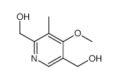 2,5-Dihydroxymethyl-4-methoxy-3-methylpyridine structure, CAS 120003-76-1