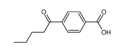 4-pentanoylbenzoic acid structure, CAS 79784-62-6